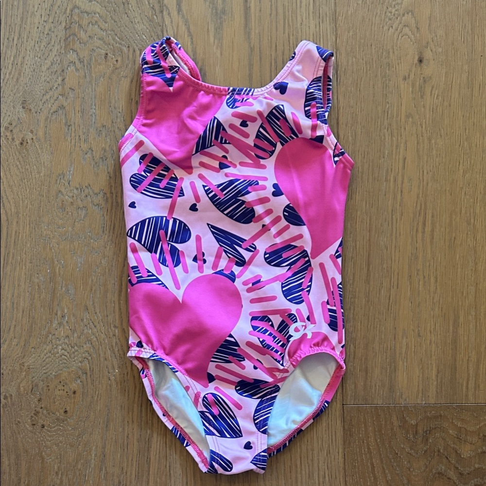 GK Pink and Blue Gymnastics Leotard